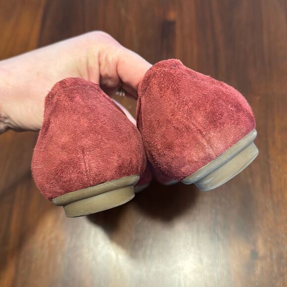 G.H. Bass & Co Nina Maroon Suede Flats Women’s US 9 M - Picture 4 of 8